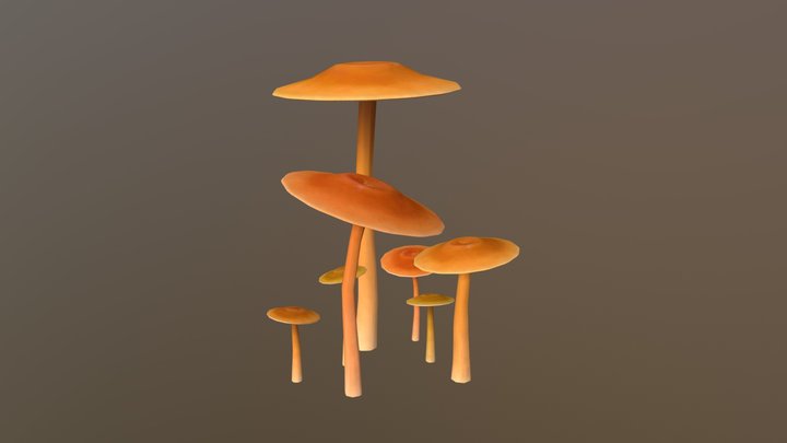 Mushrooms 3D Model