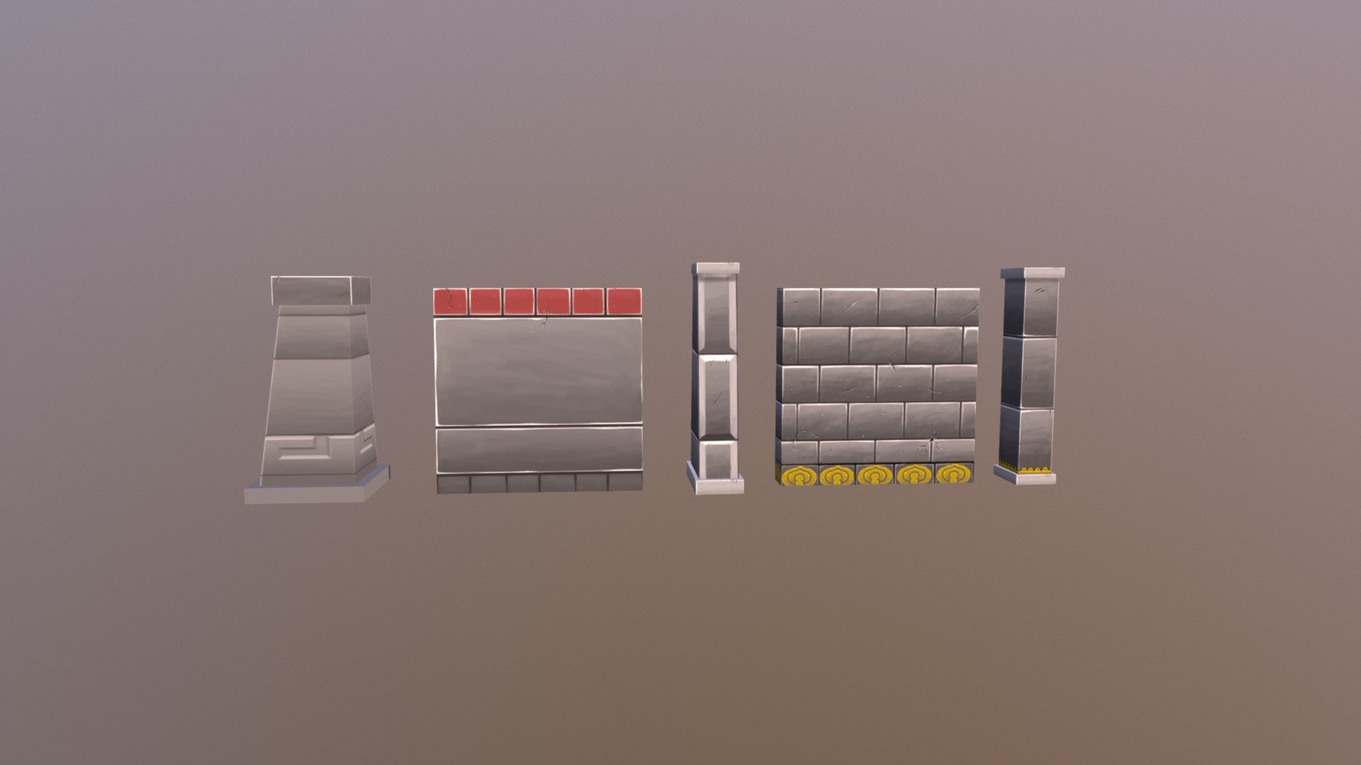 Aztec Walls (Hand Paint) - 3D model by Lord_Fancie [fbb87b2] - Sketchfab