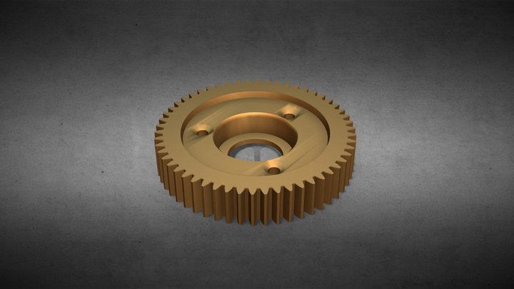 Gear for ebike HUB motor MAC 3D Model