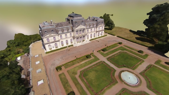 Chateau d'Artigny 3D Mesh 3D Model