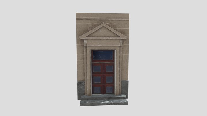 3D Door 3D Model