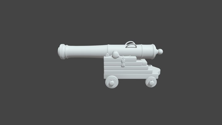 Cannon High Res 3D Model