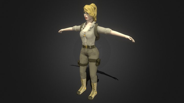 Evelyn - Winds of Wisteria 3D Model