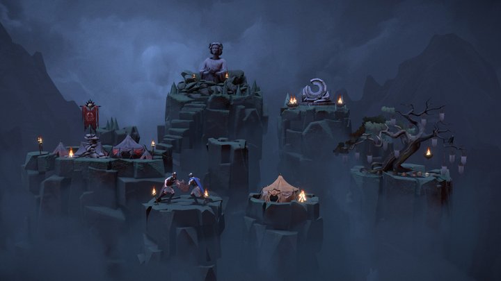 Cultist Stronghold Diorama 3D Model