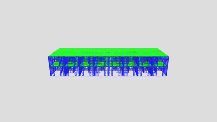  гостиница под пенобетон (1) 3D Model