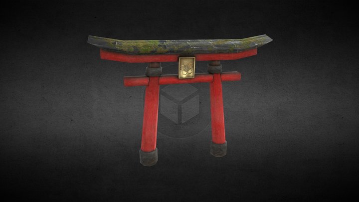 Torii Gate 3D Model