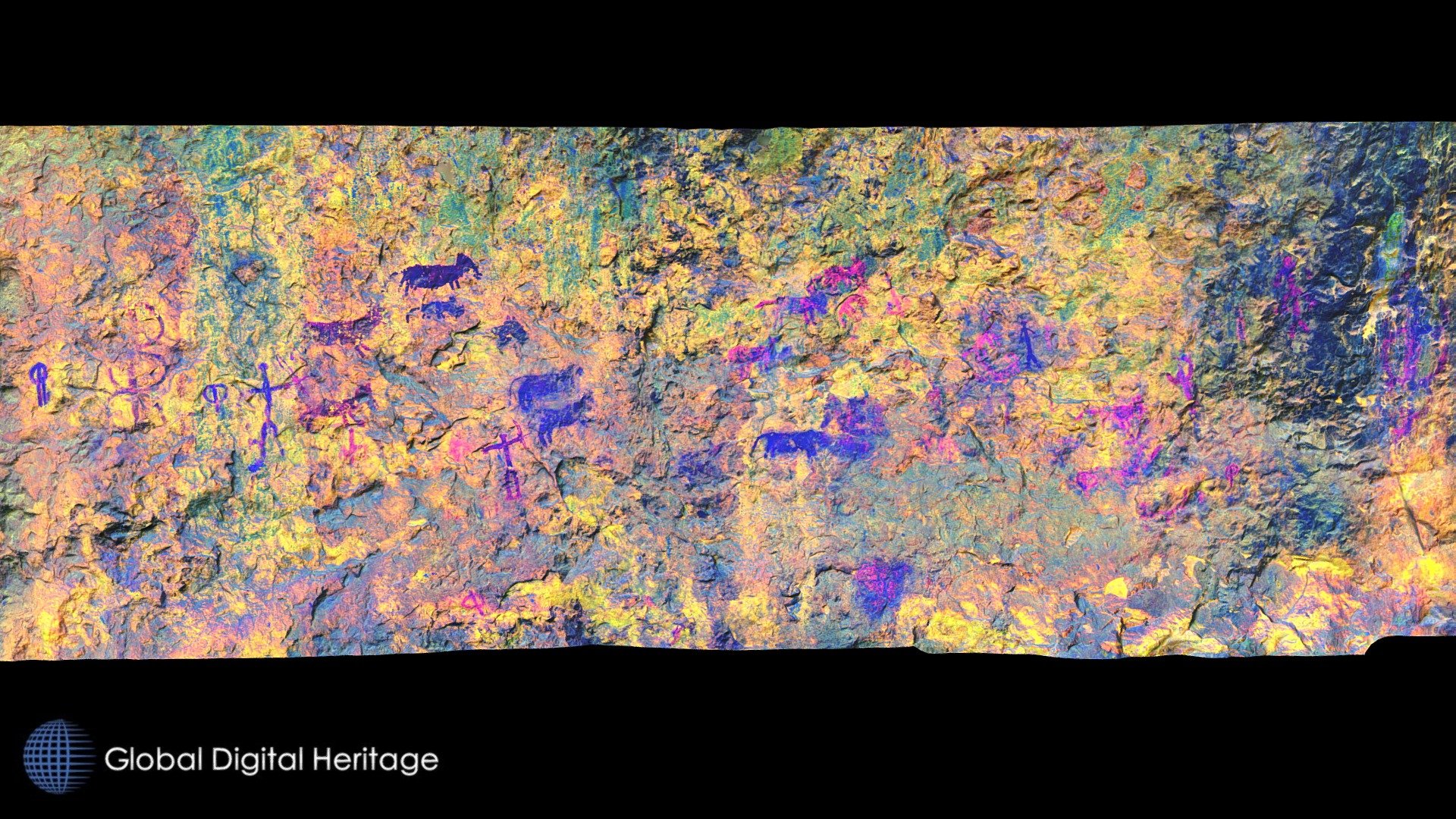 Rock Art in the Cueva de la Serreta (D-Stretch)