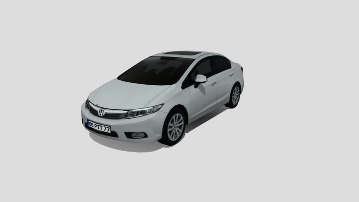 2012 Honda Civic 3D Model