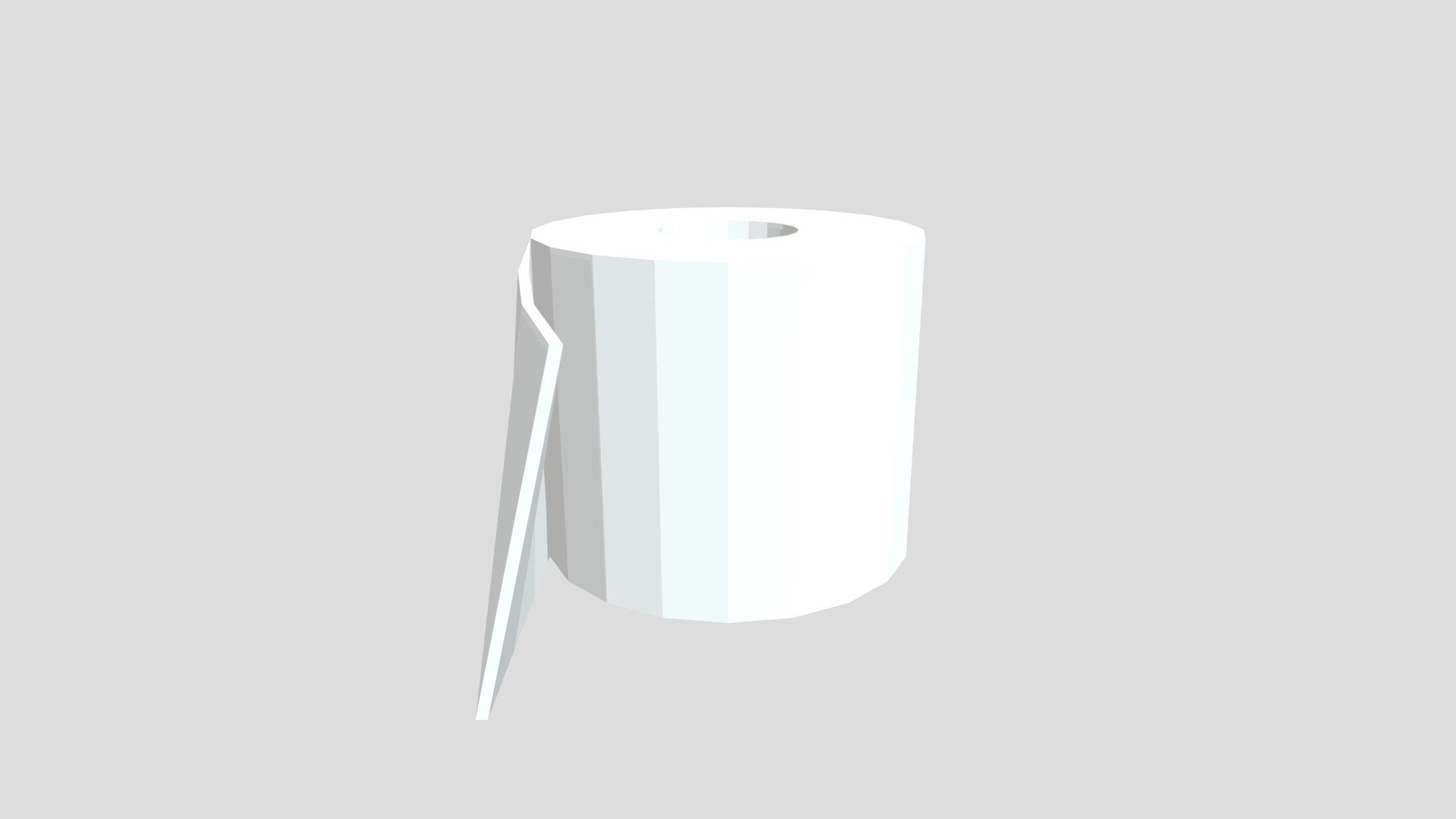 Toilet roll from Poly by Google — Sketchfab embed 3D viewer