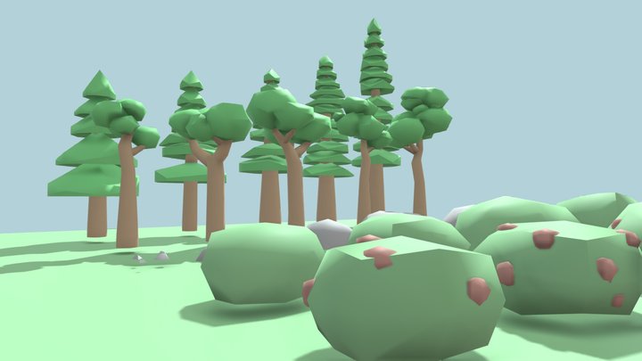 Lowpoly Nature 3D Model
