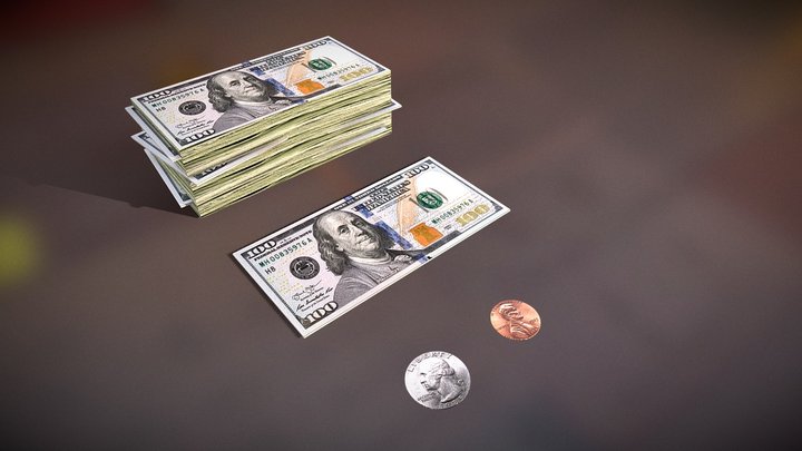 Money 3D Model