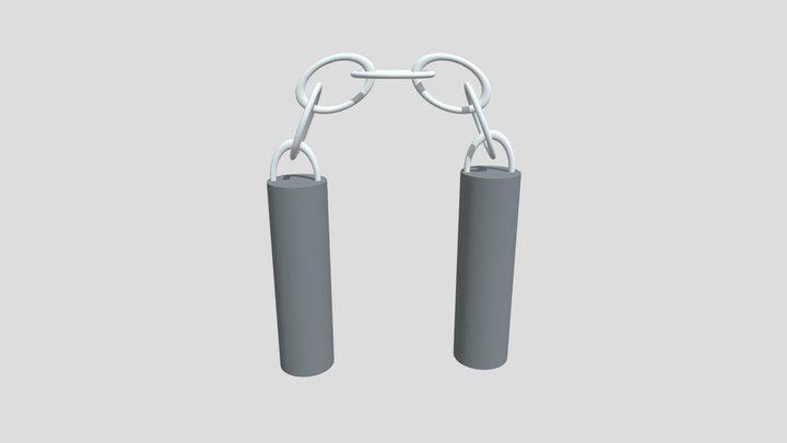 Nunchaku 3D Model