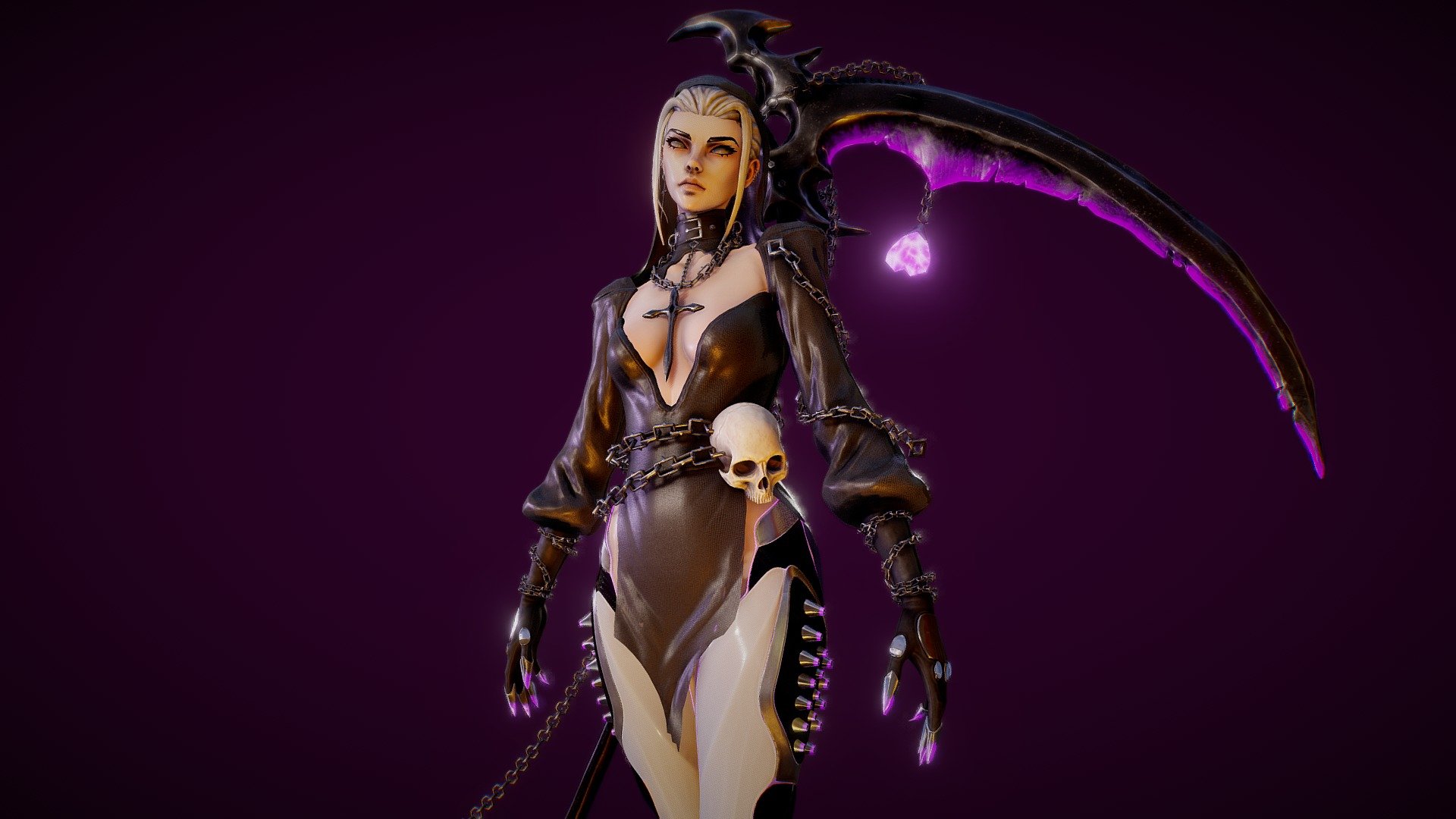 Marla - Stylized Cyberpunk Character — Sketchfab embed 3D viewer