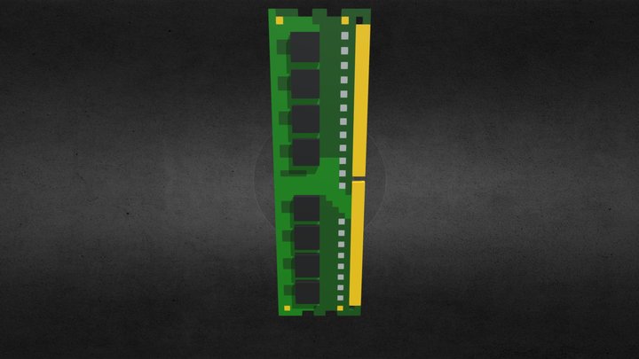 RAM Stick 3D Model