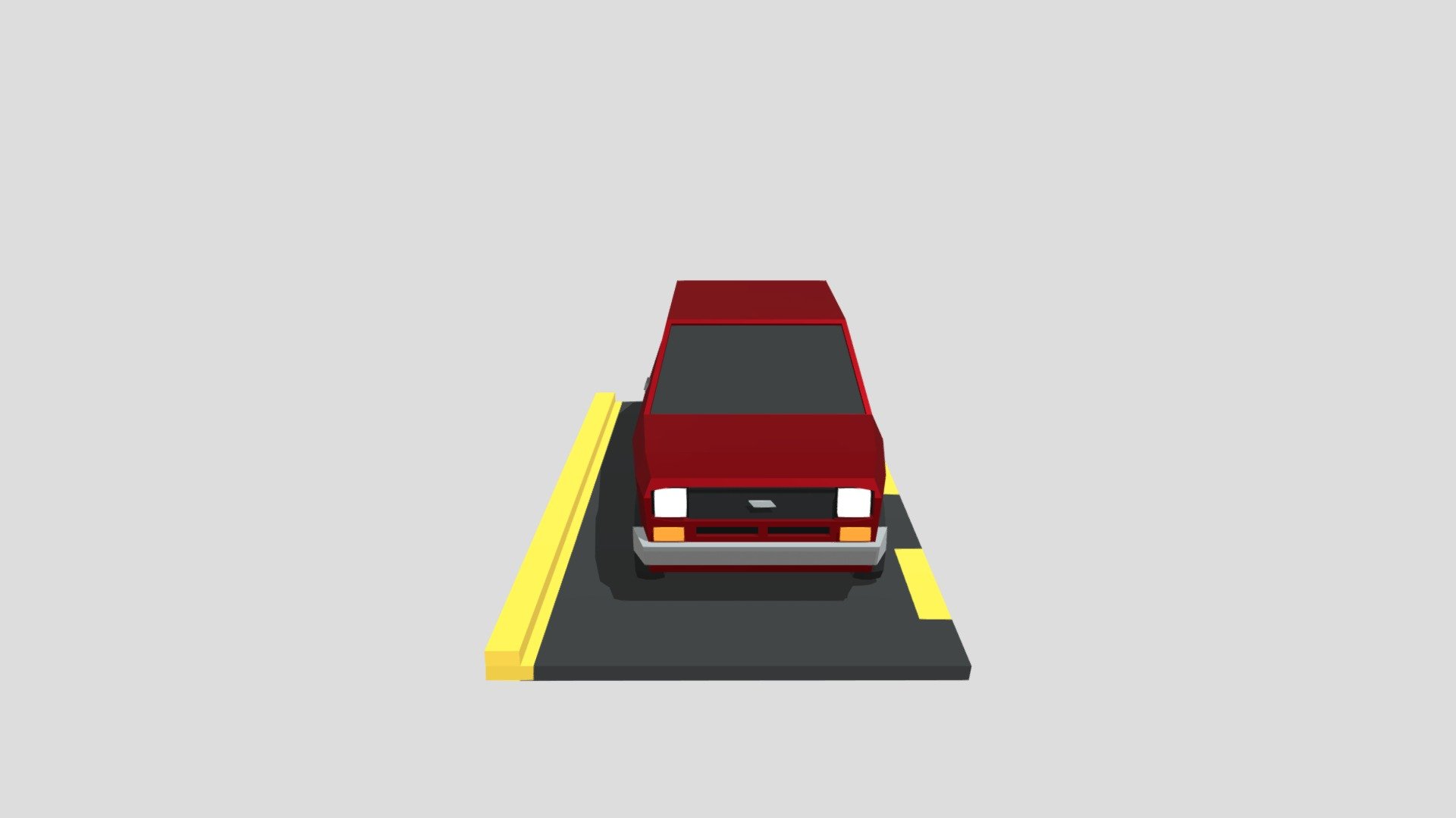 Fiat 147 Low Poly