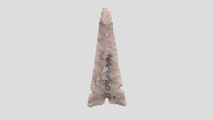 Tri-Notched Projectile Point, CK302-494 3D Model