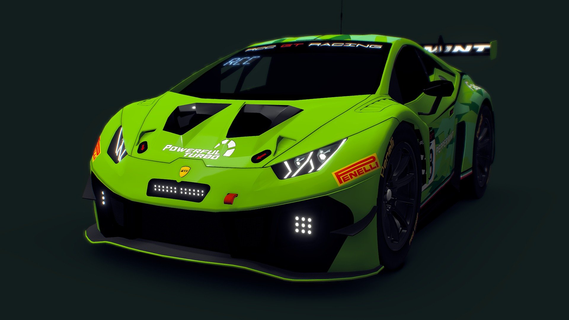 Cartoon GT3 Car - Lamborghini Huracan - Buy Royalty Free 3D model by RCC  Design (@retrovalorem) [fbca058]