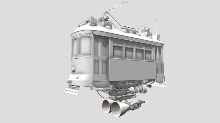 Tram 3D Model