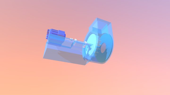 Ensamble Terminado Ventilador Industrial 3D Model
