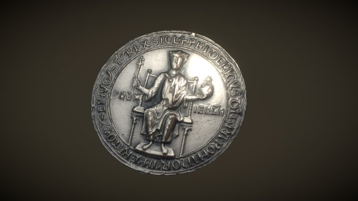 Frederick II Hohenstaufen Seal 3D Model