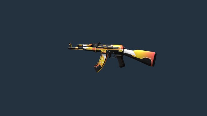 AK47 - QUICKTIME 3D Model