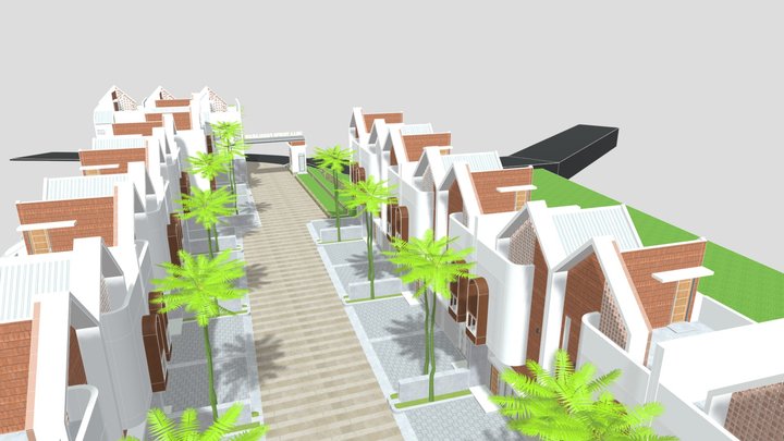 3D Maket Villa Tropis Padalarang 3D Model