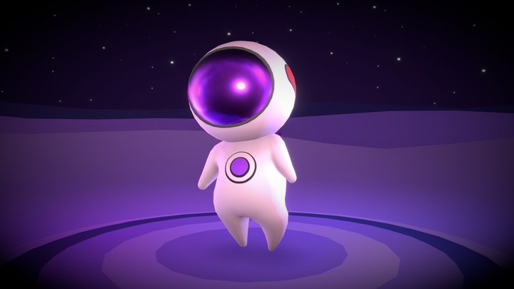 Cute Astronaut - Game Ready 3D Model
