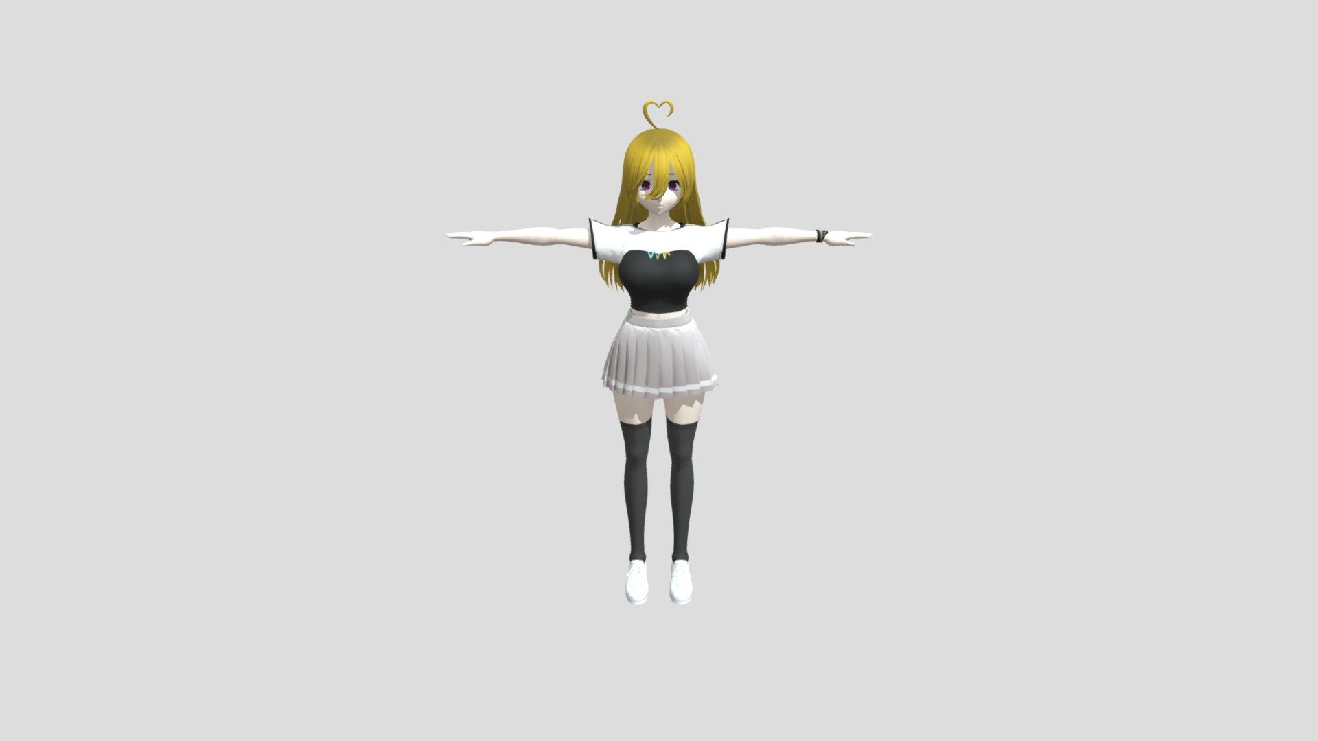 Anime Girl Rigged Anime Model Download Free 3d Model By