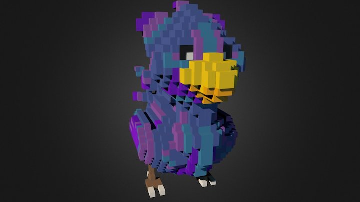 陸行鳥 3D Model