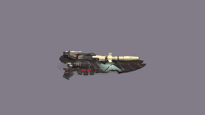 Eldar Cobra Tank 3D Model
