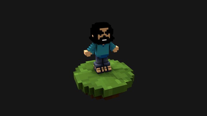Mogno Voxel Turntable 3D Model
