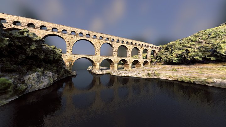 Pont du Gard (Nîmes) 3D Model