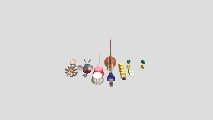 Spring Cleaning Cosmetics 3D Model