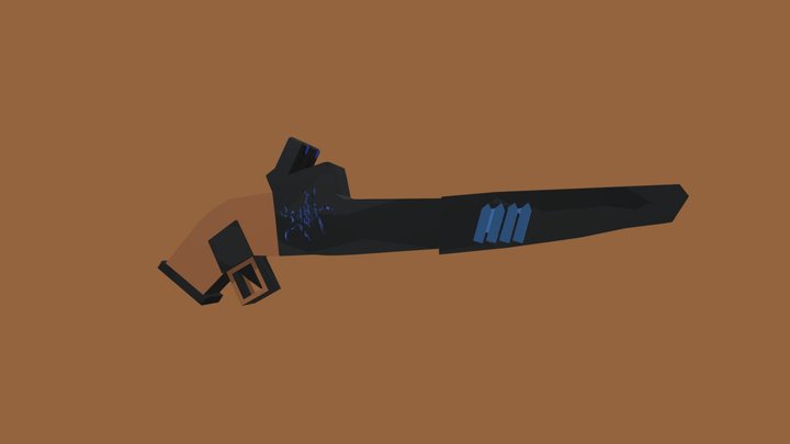 weapon 12 low poly gamer 3D Model