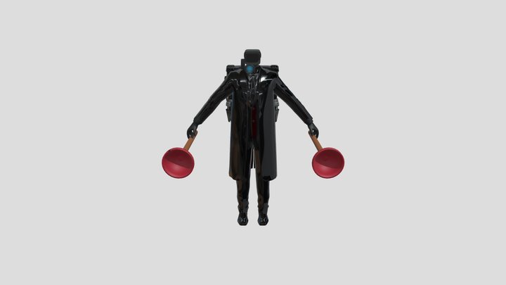 jetpack Plunger Cameraman 3D Model