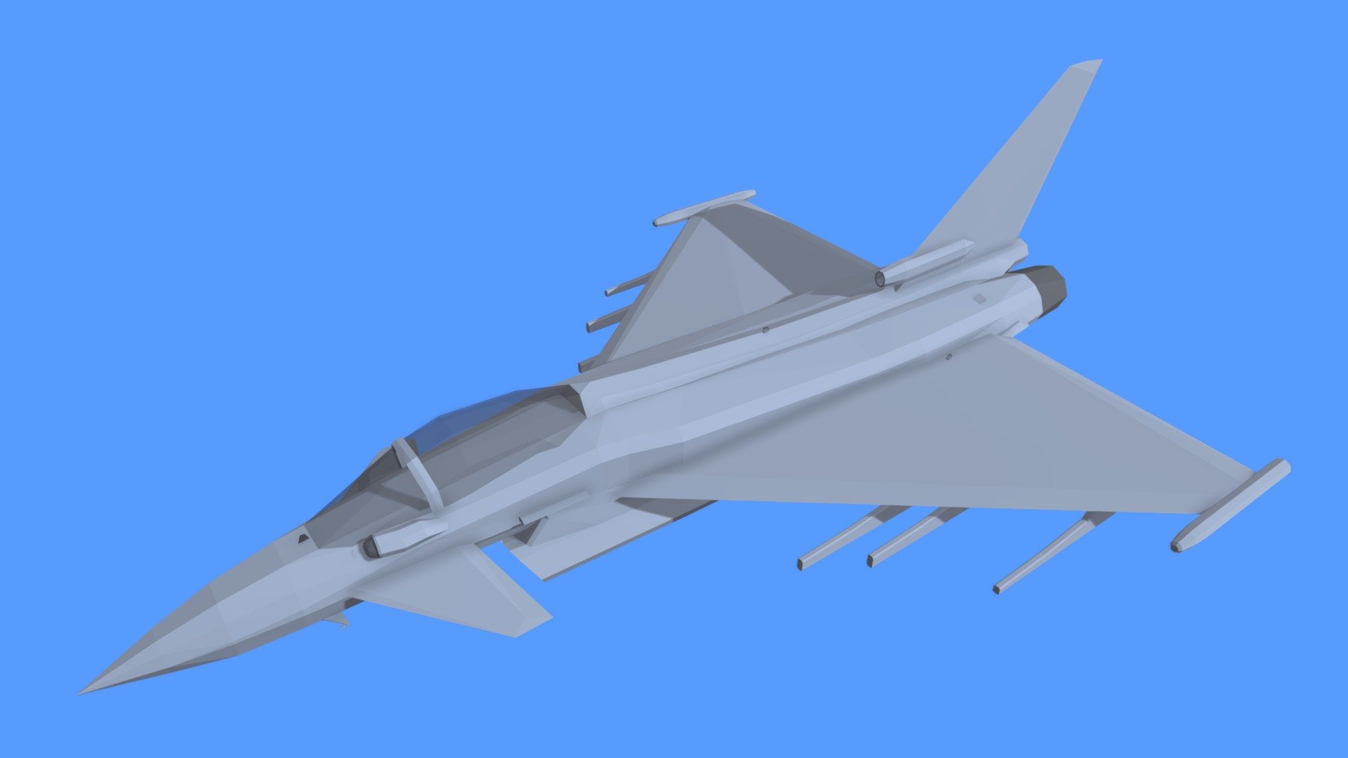 Low-Poly Eurofighter Typhoon - 3D model by JackPot08 [fbcf957] - Sketchfab