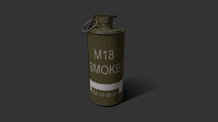 Smoke Grenade 3D Model