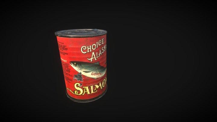 Canned Food - Salmon 3D Model