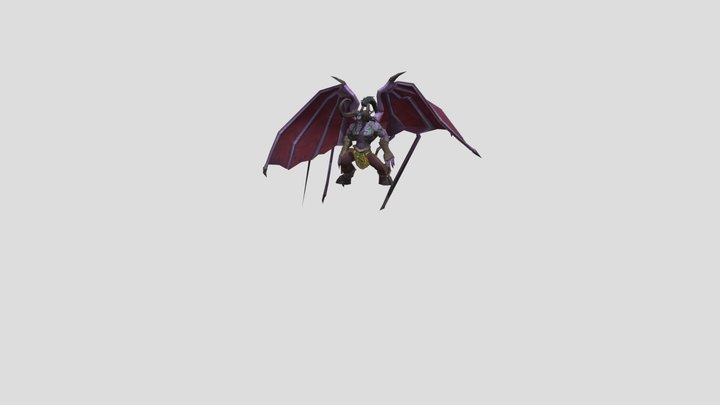 Hip Hop Dancing Illidan Stormrage Legion 3D Model