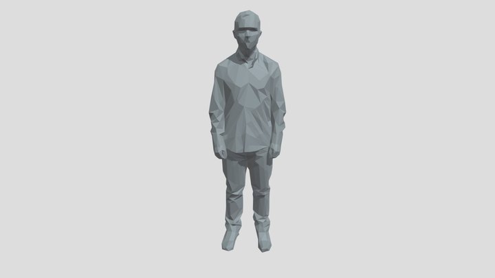 Lowpoly Male Standing