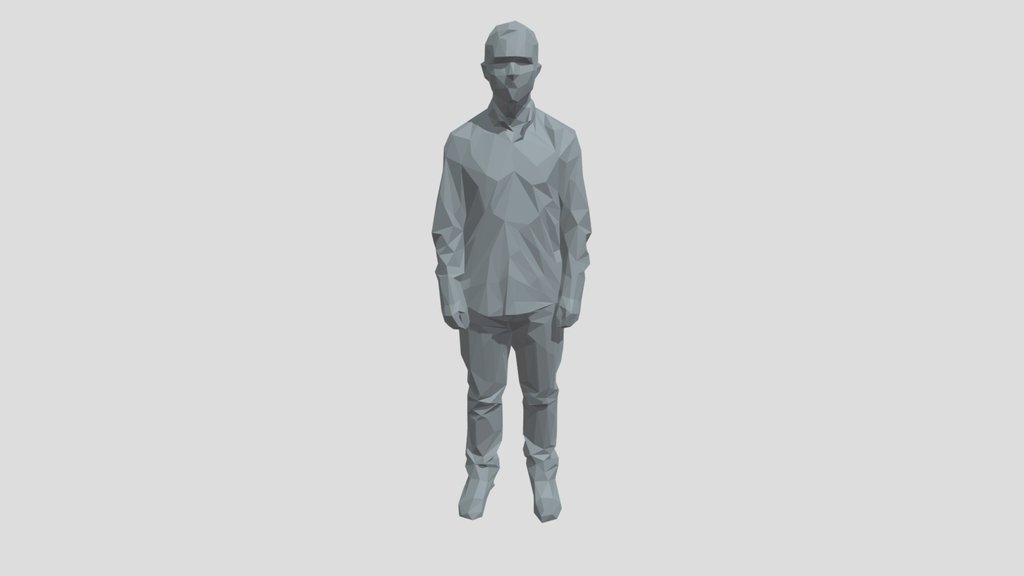 Lowpoly Male Standing