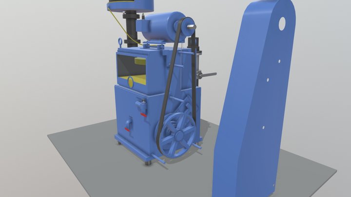 KT-850 Vacuum Pump (Cut-Away View) 3D Model