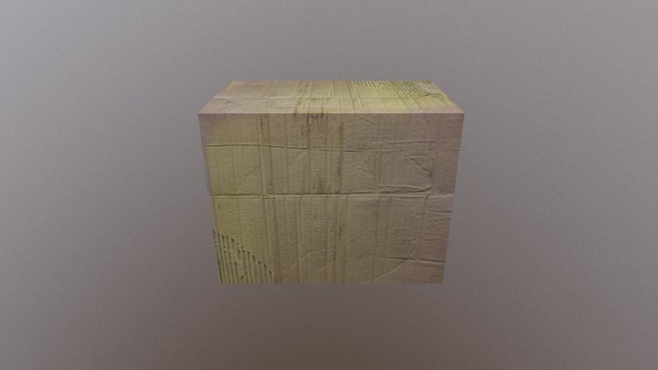 Unopened Cardboard Box 3D Model