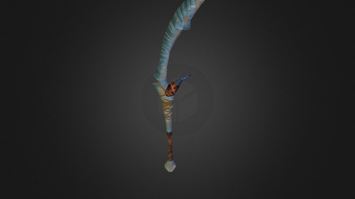 Frozen Icespire Short Sword 3D Model