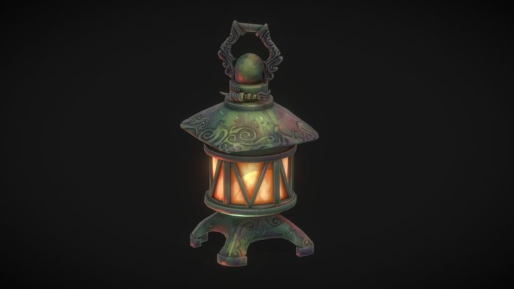 Ancient lantern 3D Model