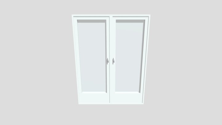 Double door window