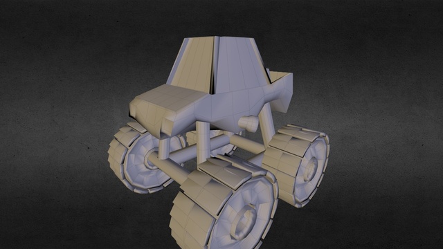 Monstertruck - Low Poly 3D Model