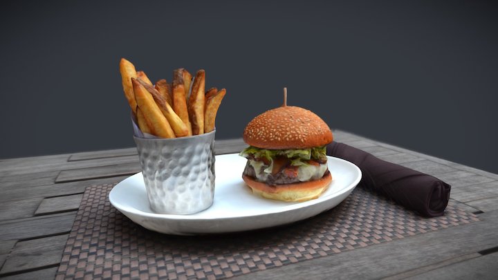 Shakespeare Burger - Patio 3D Model