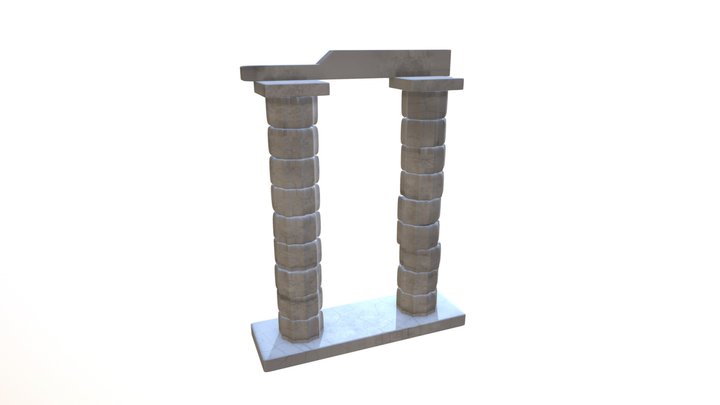 Poseidon Pillars V2 3D Model