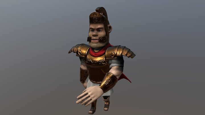 3D Roman General 3D Model
